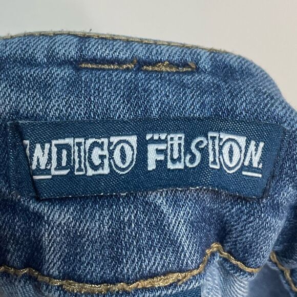 5 for $25🔥Indigo Fusion Distressed Skinny Jeans Size 22 - Picture 3 of 5